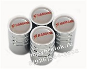 Колпачки на ниппель Хаманн (бел.фон, цилиндр) комплект 4шт CAP.Hamann.Rnd.wh