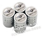 Колпачки на ниппель Бентли (бел.фон, цилиндр) комплект 4шт CAP.Bentley.Rnd.wh