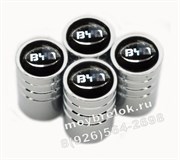 Колпачки на ниппель БУД (черн.фон, цилиндр) комплект 4шт CAP.BYD.Rnd.bk
