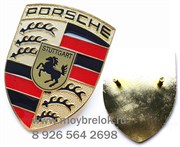 Эмблема Порше капот 65х50 мм (2 ножки) EM.Porsche.2nog