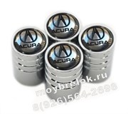 Колпачки на ниппель Акура (серые, цилиндр) комплект 4шт CAP.Acura.Rnd.gry
