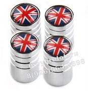 Колпачки на ниппель Мини Купер (цилиндр) комплект 4шт CAP.Britain.Rnd