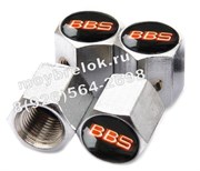 Колпачки на ниппель BBS (шестигр.-хром) комплект 4шт CAP.BBS.Hex