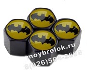 Колпачки на ниппель Бэтмен (шестигр. черн) комплект 4шт CAP.Batman.HexB
