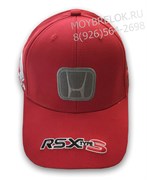 Кепка Хонда красная, лого серый hat.honda.types.rdgry