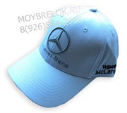 Кепка Мерседес белая HAT.Merc.wh
