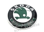 Эмблема Шкода 79 мм зеленая em.skoda.79.grn