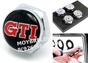 Болты Фольксваген GTi черн. крепления на гос. номер (набор), шестигр. NOM.Scr.VW.Gti.bk