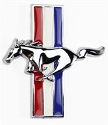 Эмблема Форд Mustang на крыло EM.Ford.Mustang.fender.L.met