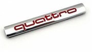 Эмблема Ауди Quattro багажник, 6,7 см, красн. (металл) EM.Audi.trnk.quattro.6,7.met.red