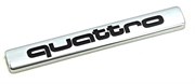 Эмблема Ауди Quattro багажник, 6,7 см, черн. (металл) EM.Audi.trnk.quattro.6,7.met.bk