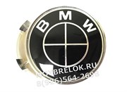 Колпачки в диск БМВ (65/68 мм) черно-черные WHL.BMW.bk2