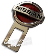 Заглушки Ниссан в ремень безопасности, 2шт (3D-тип, металл), пара BLT.3D.nissan