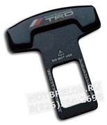 Заглушки Тойота TRD ремня безопасности, пара (Т-тип, металл) BLT.SM.toyota.TRD.wh