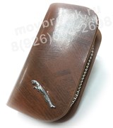 Ключница Ягуар коричневая на молнии CAS.IN.jaguar.brw