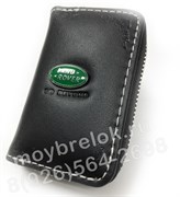 Ключница Лэнд Ровер черная на молнии CAS.IN.Land.Rover.bk