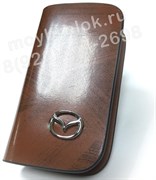 Ключница Мазда коричневая на молнии CAS.IN.mazda.brw