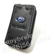 Ключница Субару черная на молнии CAS.IN.subaru.bk