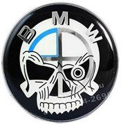 Наклейка БМВ пират (64 мм), на двустороннем скотче EM.BMW.64.Pirat