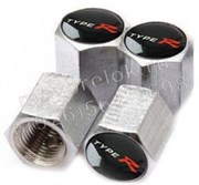 Колпачки на ниппель Хонда TypeR (шестигр.-хром) комплект 4шт CAP.honda.Hex.TypeR