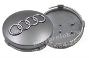 Колпачки в диск Ауди 68/60 мм / (кат.8D0601170), серые WHL.Audi.68-60.gry