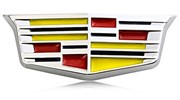 Эмблема Кадиллак 95*35 мм крыло, цветн. EM.Cadillac.fender.95x35.col