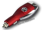 Зарядка Фольксваген в прикуриватель USB, красная CHG.SM.vw.red