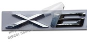 Эмблема БМВ X6 багажник (хром) Em.BMW.trnk.X6.chr