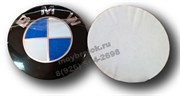 Наклейка БМВ сине-белая (66 мм), на двустороннем скотче EM.BMW.66.bu
