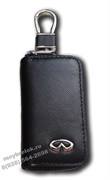 Ключница Инфинити черная, в сеточку на молнии CAS.IN.infiniti.bk4