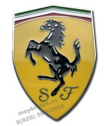 Эмблема феррари, металл, 3М скотч em.ferrari
