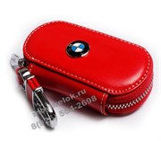 Ключница БМВ красная, овальная на молнии CAS.IN.bmw.red.rnd