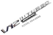 Эмблема Мерседес крыло металл EM.Mercedes.fender.v12.biturbo.amg.R
