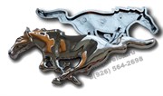 Эмблема Форд Mustang решетка радиатора (пластик) EM.Ford.Mustang.grill.plast