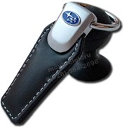 Брелок Субару для ключей кожаный (q-type), выпуклая эмблема K.Qt.subaru