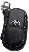 Ключница Тойота черная овальная на молнии CAS.IN.toyota.bk.rnd