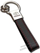 Брелок Тойота для ключей кожаный прямоугольный K.GF.Toyota.bk