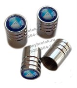 Колпачки на ниппель Джили (син.фон, цилиндр) комплект 4шт CAP.Geely.Rnd.bu