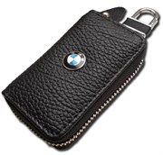 Ключница БМВ черная, фактурная на молнии CAS.IN.bmw.bk2