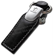 Брелок Пежо для ключей кожаный (q-type) K.Qt2.peugeot