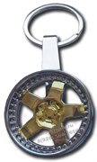 Брелок Литой диск для ключей золото K.3.z.Disk.koleso.gld