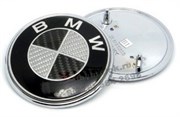 Наклейка БМВ карбон (73 мм) на капот / багажник EM.BMW.73.hood.Carbon