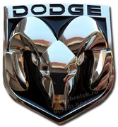 Эмблема Додж 85x80 мм (металл, хром) капот / багажник EM.Dodge.85х80.chr.met