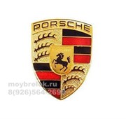 Эмблема Порше руль 28х38 мм (3М скотч) EM.Porsche.40