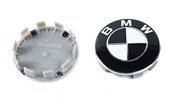 Колпачки в диск БМВ (57/56 мм) ч/б WHL.BMW.bk.sm