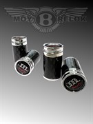 Колпачки на ниппель Ауди (цилиндр) комплект 4шт CAP.Audi.Rnd.carb