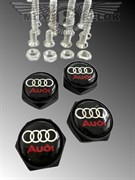 Болты Ауди крепления на гос. номер (набор), круглые NOM.R.Audi.bk