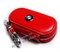 Ключница БМВ красная, овальная на молнии CAS.IN.bmw.red.rnd - фото 24827